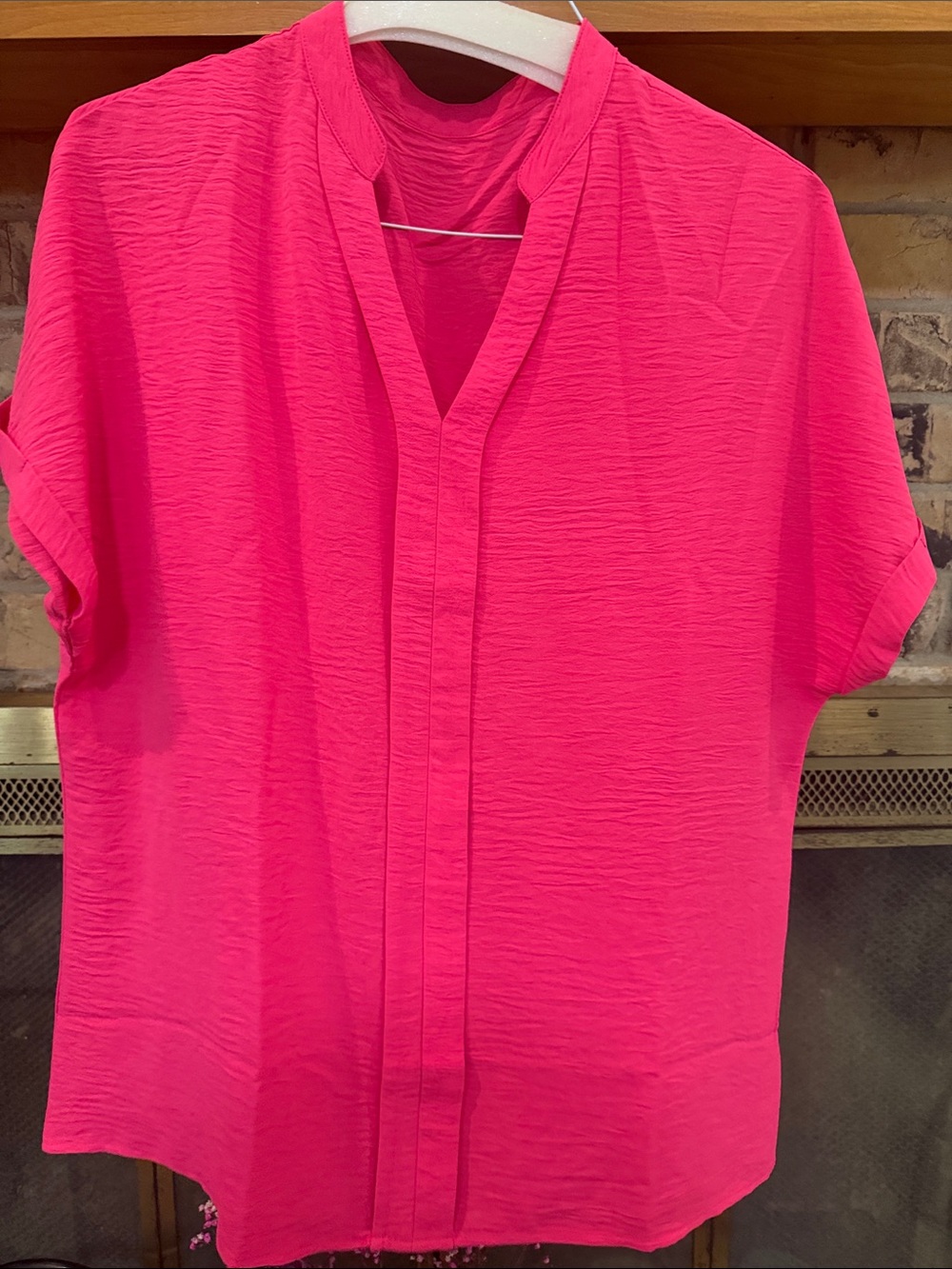 Women’s Short Sleeve Pink Blouse